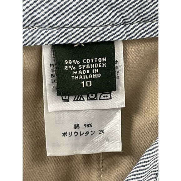 Eddie Bauer Women's Sz 10 Hiking Outdoor Capri‎ Pants Cotton Khaki Tan - Picture 14 of 14